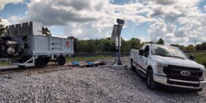 Fully Autonomous Railroad Scale Solar System Installation
