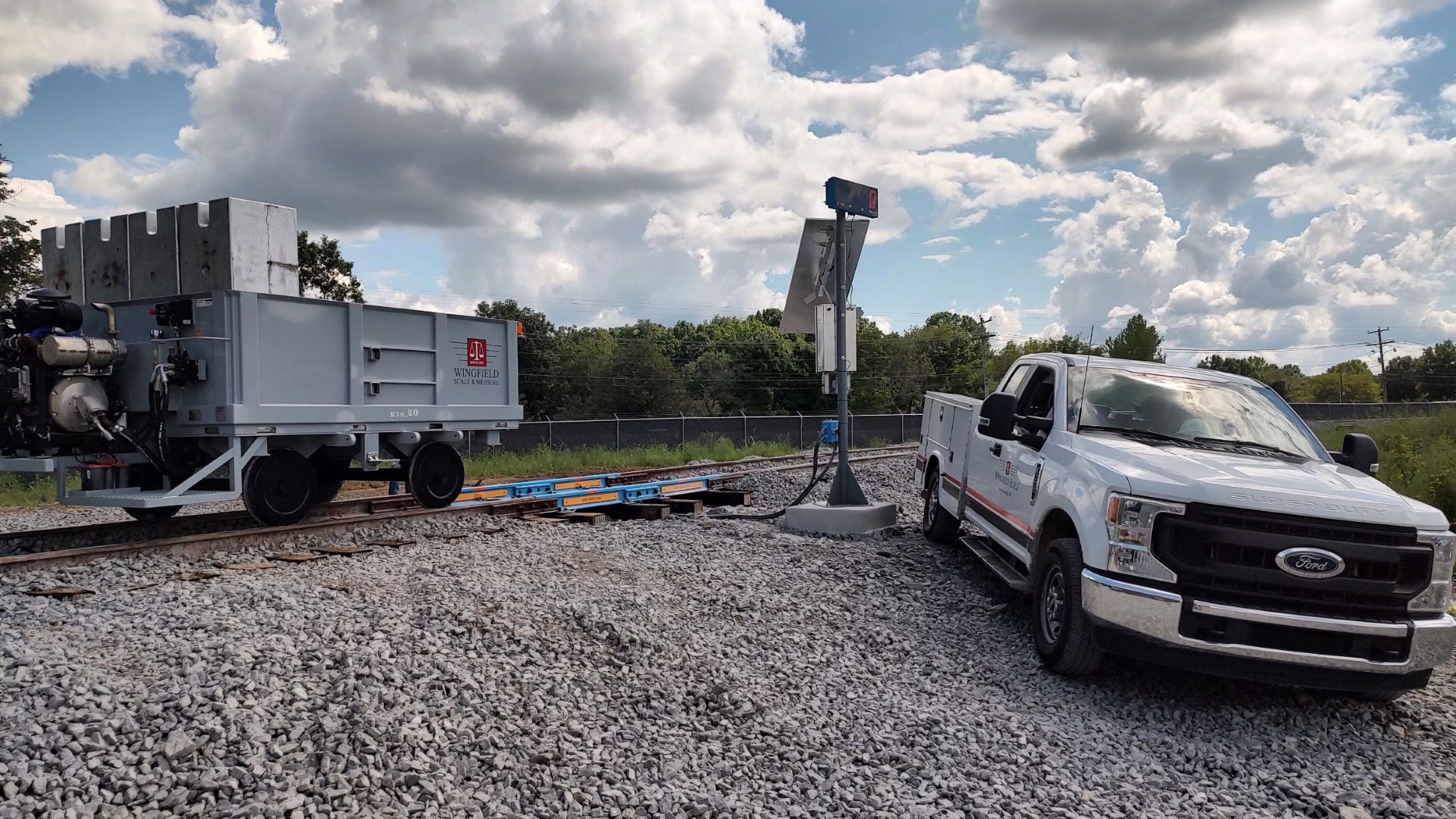 Fully Autonomous Railroad Scale Solar System Installation