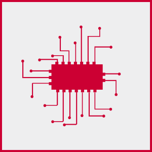 Icon representing precision technology for Wingfield's counting scale rentals, featuring high-resolution sensors and advanced software for accurate results