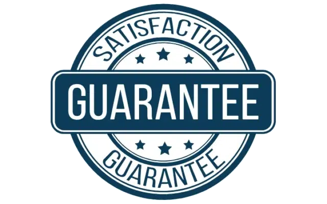 Satisfaction Guarantee badge highlighting Wingfield Scale's reliable services and commitment to customer satisfaction