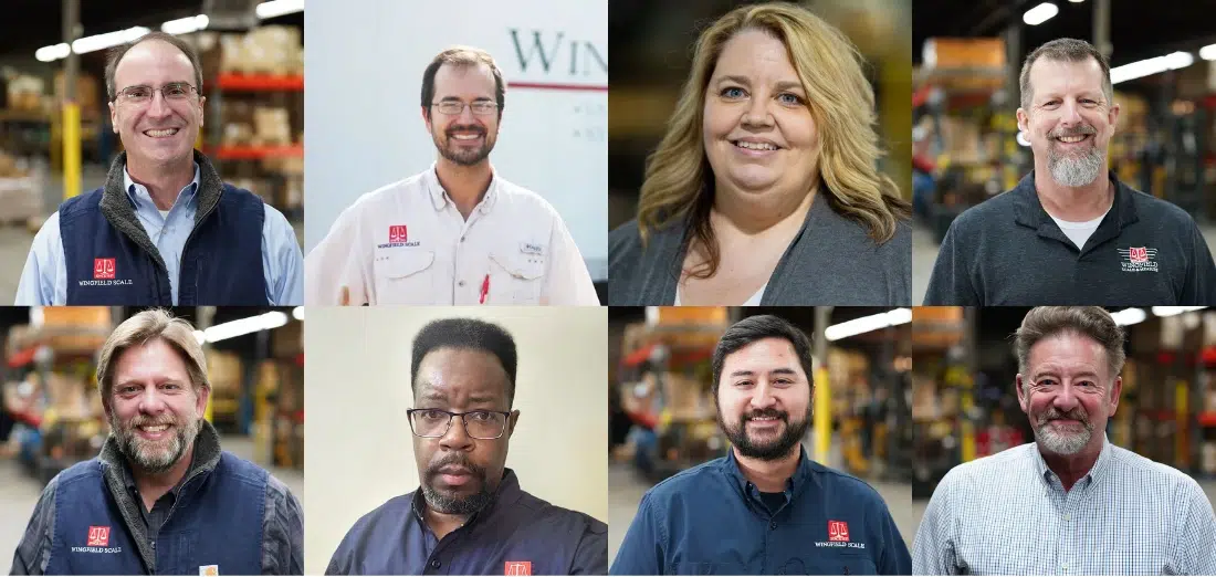 Wingfield Scale and Applied Scale Technology service technicians united after the acquisition, highlighting the continuity of scale repair, calibration, and maintenance services across Tennessee