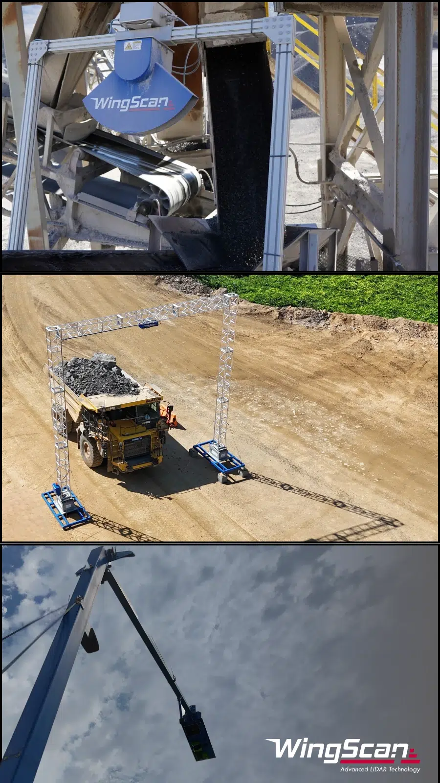 WingScan volumetric scanner ROI visualization for industrial material handling